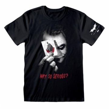 Unisex Krekls ar Īsām Piedurknēm Batman Why So Serious Melns