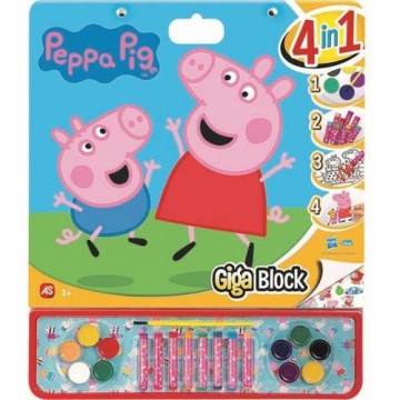 Рисунки для рисования Peppa Pig Hаклейки 4 в 1