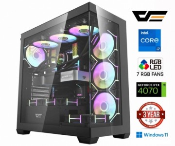 Mdata Gaming Core i7-13700F 16GB 512GB SSD NVME 1TB HDD RTX 4070 Windows 11