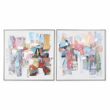 Painting Home ESPRIT Abstract Modern 82 x 4,5 x 82 cm (2 Units)