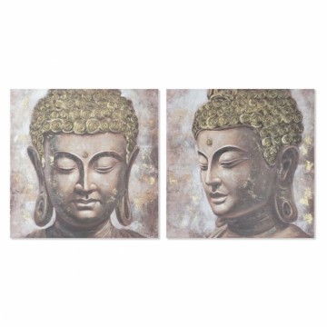 Картина Home ESPRIT Будда Восточный 100 x 3 x 100 cm (2 штук)