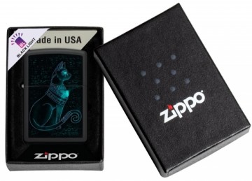 Zippo Lighter 48582 Spiritual Cat Design