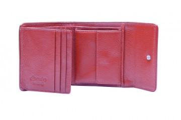 ESQUIRE WALLET PIPING, Black/Red