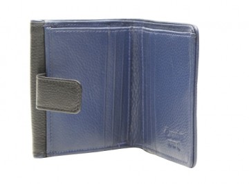 ESQUIRE WALLET PIPING, Black/Royal