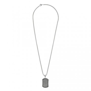 ZIPPO BLACK CRYSTAL PENDANT NECKLACE