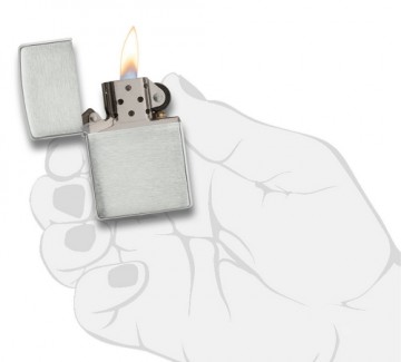 Zippo Lighter 13 Brushed Sterling Silver