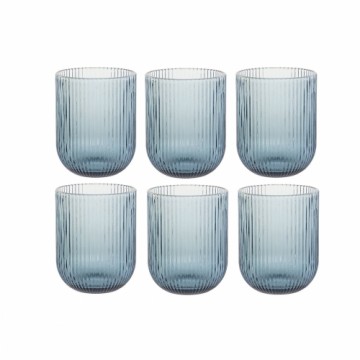 Set of glasses DKD Home Decor Blue Crystal 240 ml