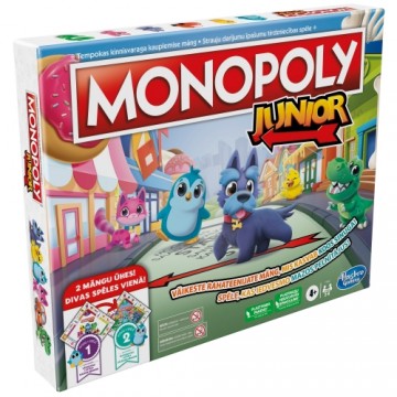 MONOPOLY Galda spēle "Junior 2 Games In 1" (latviešu un igauņu val.)