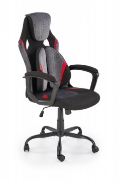 Halmar JENSEN  office chair, black / grey / red