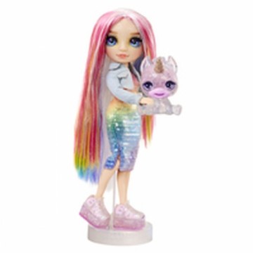 Pinypon Lelle ar Mājdzīvnieku MGA Amaya Rainbow World  22 cm Artikulēts