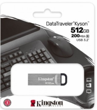 Zibatmiņa Kingston DataTraveler Kyson 512GB Silver