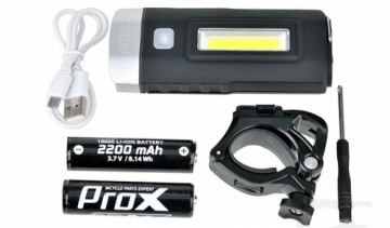 Priekšējais lukturis ProX Taurus 2xT6 500Lm + COB USB