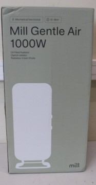 Mill   SALE OUT.   | Heater | AB-H1000MEC | Oil Filled Radiator | 1000 W | Number of power levels 3 | Suitable for rooms up to 12-16 m² | White | DAMAGED PACKAGING