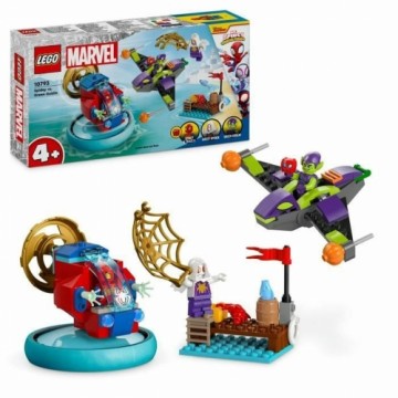 Celtniecības Komplekts Lego Marvel Spidey and His Extraordinary Friends 10793 Spidey vs. The Green Goblin Daudzkrāsains