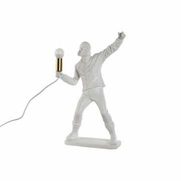 Настольная лампа Home ESPRIT Белый Позолоченный Смола 220 V 32 x 13 x 52 cm
