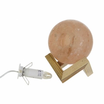 Desk lamp DKD Home Decor Brown Pink Salt Acacia 15 W 220 V 15 x 15 x 20 cm