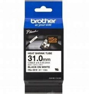 Brother HSe-261E termo sēžas caurule, balta, 31mm x 1.5 m(6,3-20,0mm)