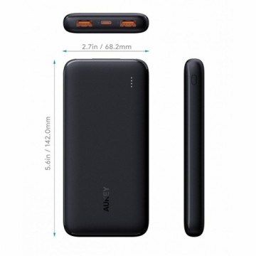 Powerbank Aukey PB-N73S Melns 10000 mAh