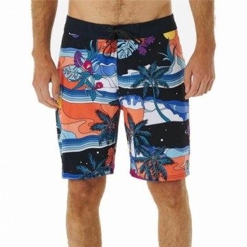 Vīriešu Peldkostīms Rip Curl Mirage Postcards Melns