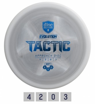 Discgolf DISCMANIA Midrange driver SOFT EXO TACTIC Evolution Grey 4/2/0/3