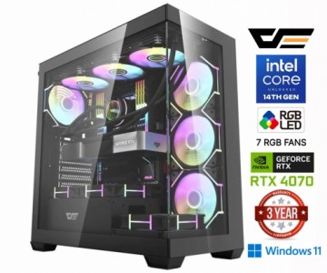 Mdata Gaming Core i9-14900F 64GB 1TB SSD RTX 4070 12GB Windows 11