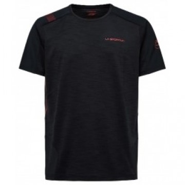 La Sportiva Krekls COMPASS T-Shirt M XXL Black/Cherry Tomato