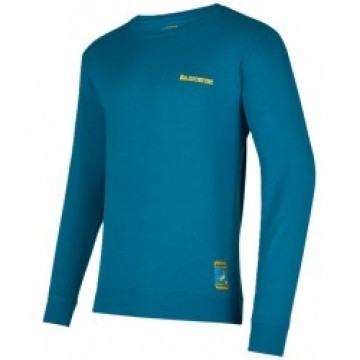 La Sportiva Džemperis CLIMBING on the MOON Sweatshirt M L Turchese/Giallo