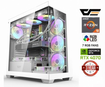 Mdata Gaming Ryzen 9 7900 16GB 512GB SSD 1TB HDD RTX 4070 12GB Windows 11