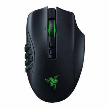 Razer   Razer Naga Pro Black Wireless Bluetooth RGB Gaming Optical Mouse with LED light and 20 buttons