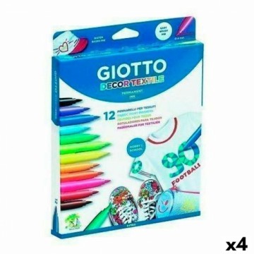 Flomasteru Komplekts Giotto Decor Textile Daudzkrāsains (4 gb.)