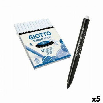 Набор маркеров Giotto Turbo Maxi Чёрный (5 штук)
