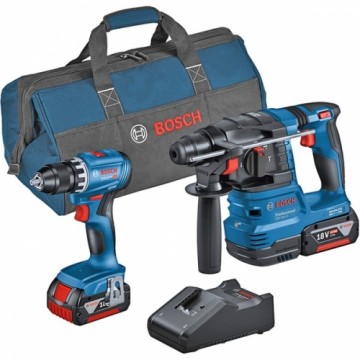 Bosch Kombi-Set Akku-Bohrschrauber GSR 18V-45 + Akku-Bohrhammer GBH 18V-22