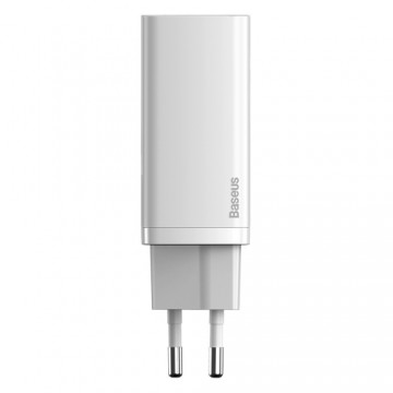 Baseus GaN2 Lite PD Зарядное Устройство 65W / 1x USB-C / 1x USB