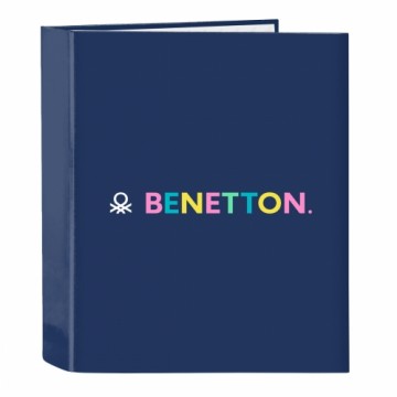 Ring binder Benetton Cool Navy Blue A4 27 x 33 x 6 cm