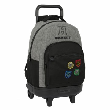 Школьный рюкзак с колесиками Harry Potter House of champions Чёрный Серый 33 X 45 X 22 cm