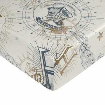 Fitted sheet Harry Potter White Beige 140 x 200 cm