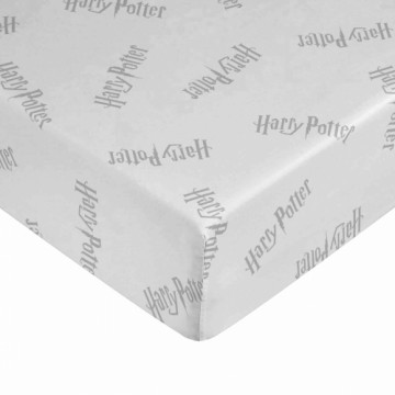 Fitted sheet Harry Potter White Grey 160 x 200 cm