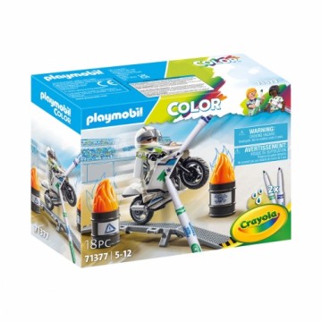 Rotaļu komplekts Playmobil Color Motocikls 18 Daudzums