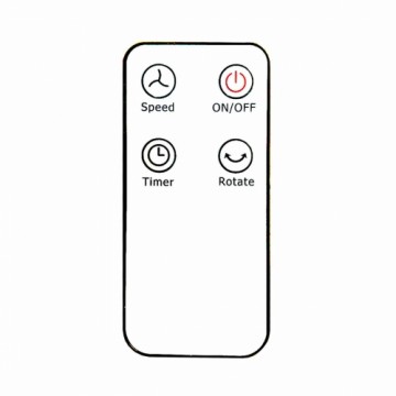 Remote control for fan (air conditioning) EDM 33529 33527 White Replacement