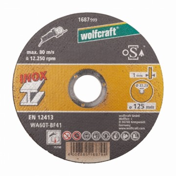 Cutting discs Wolfcraft 8463000 Ø 125 mm (10 Units)