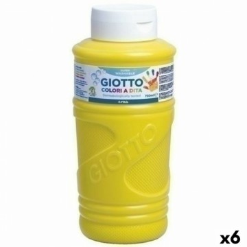 Pirkstu krāsa Giotto Dzeltens 750 ml (6 gb.)