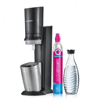 SodaStream Soda Maker Crystal 3 0 QC black Schwarz incl 1 Glasbottle (1016411410)