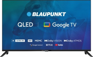 TV 43" Blaupunkt 43QBG7000S 4K Ultra HD QLED, GoogleTV, Dolby Atmos, WiFi 2,4-5GHz, BT,, black