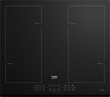 Beko HII64206F2MT Black Built-in 58 cm Zone induction hob 4 zone(s)