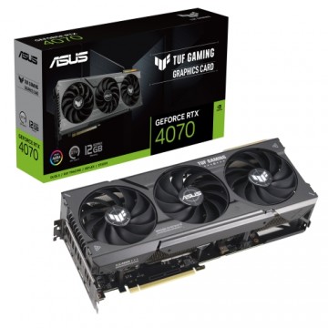 ASUS TUF Gaming GeForce RTX 4070 Grafikkarte - 12GB GDDR6X, 1x HDMI, 3x DP