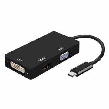 Адаптер USB-C — VGA/HDMI/DVI Aisens A109-0343 Чёрный 15 cm