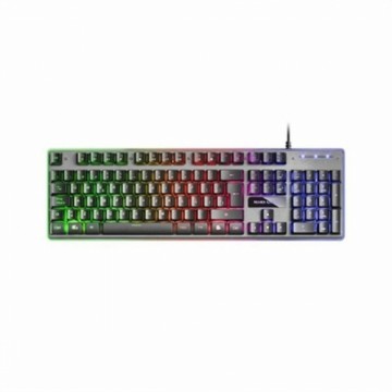 Spēļu Klaviatūra Mars Gaming MK220ES Melns Melns/Pelēks Spāņu Qwerty