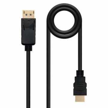 Display Porta uz HDMI Adapteris NANOCABLE 10.15.4302 Melns 2 m