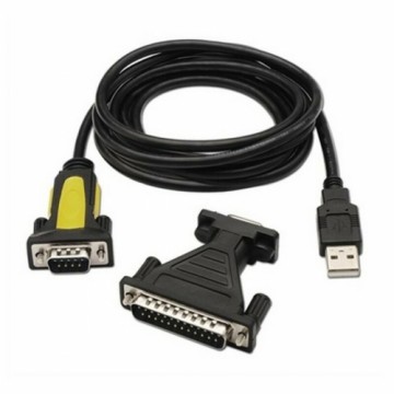 USB uz RS232 Adapteris NANOCABLE 10.03.0002 1,8 m Melns 1,8 m