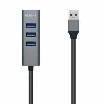 USB Centrmezgls Aisens A106-0507 Pelēks Alumīnijs